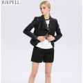 Veste en cuir à col en cuir pour femme Veste en cuir à col court pour femme